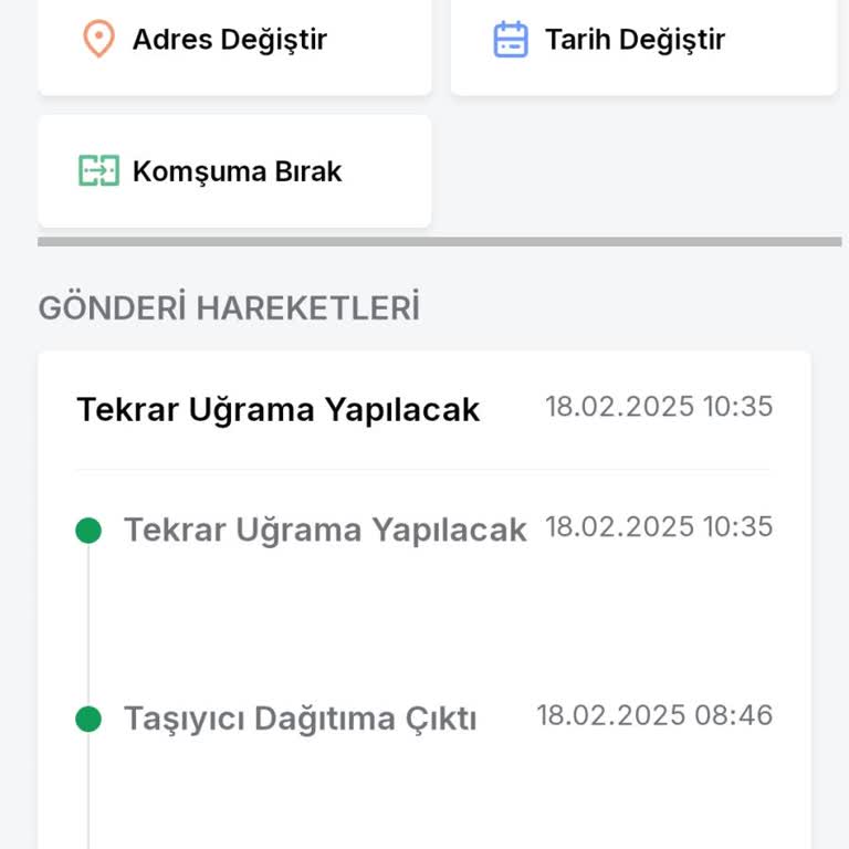 Kargo Teslimatında Yaşanan Aksaklık