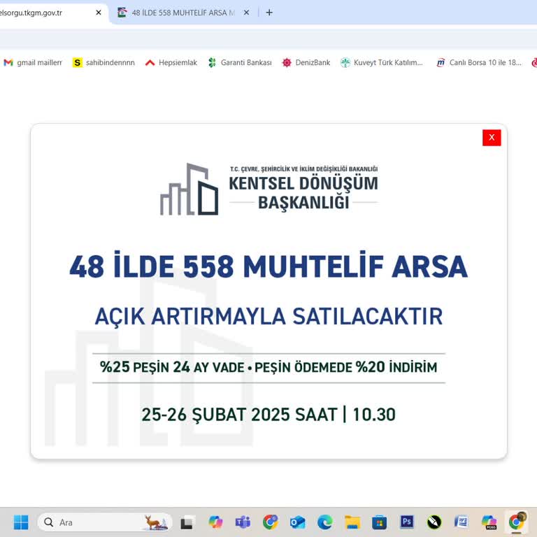 Emlak Konut'un Arsa Satışı İlanları Yüzünden Parsel Sorgu Krizi