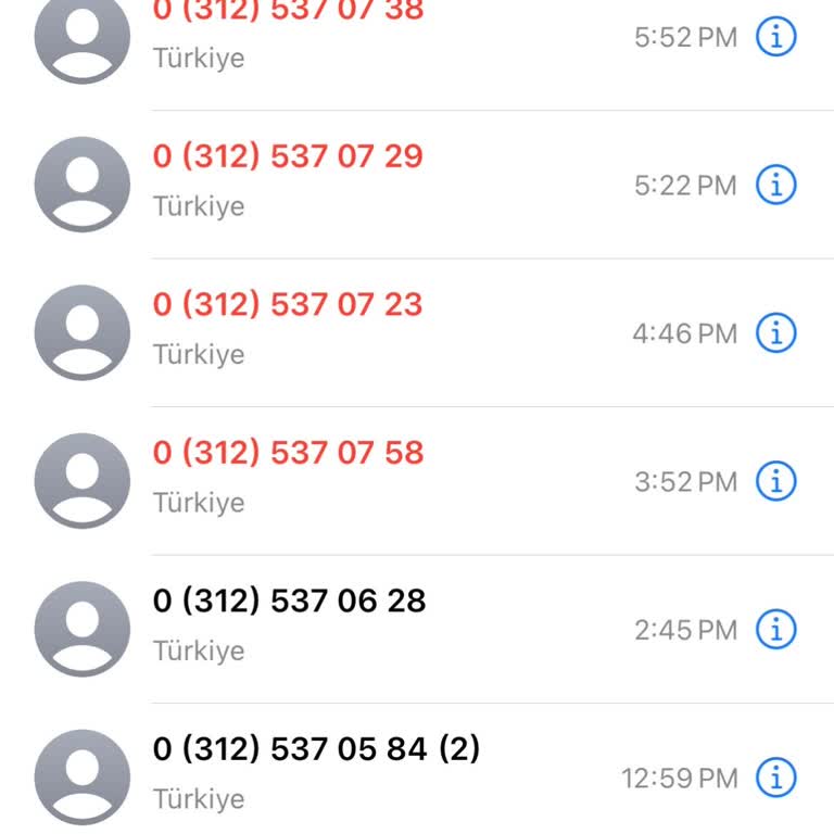 03125370738 Sürekli Arıyorlar!