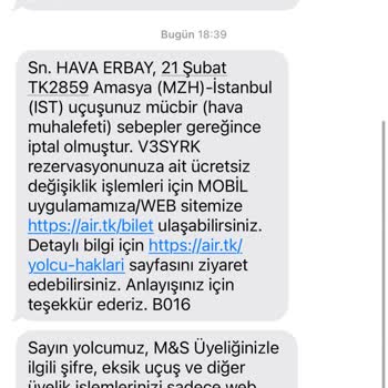 İptal Edilen Uçuş Ve Değiştirilemeyen Dönüş Bileti Mağduriyeti