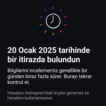 Instagram Hesaplarımın Haksız Yere Kapatılması
