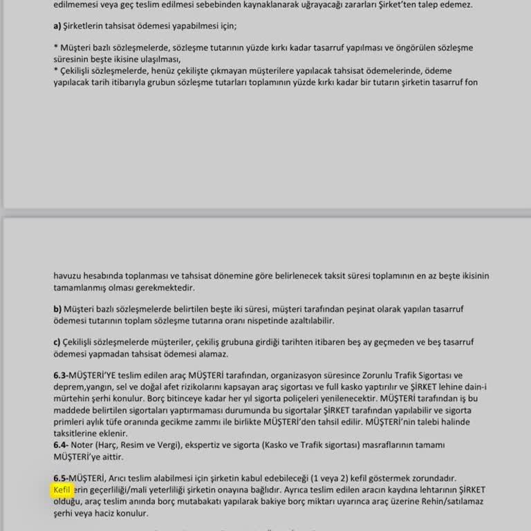 Fuzul'de Kefil Krizi: Sözleşme Dışı Talepler