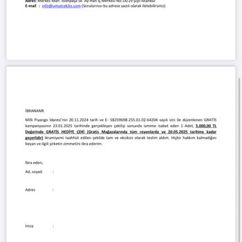 Çekiliş Kazanımı İçin Belgeler Gönderildi, Hak Teslim Edilmiyor