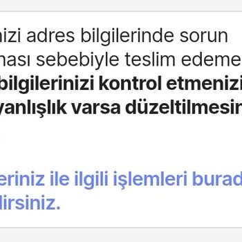 Adres Hataları Ve İletişimsizlikle Gelen Kargo Sorunu
