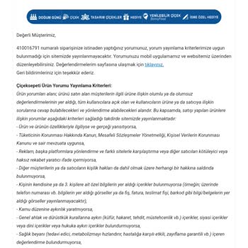Çiçek Sepeti'nde Hayal Kırıklığı: Teslim Edilmeyen Sipariş Ve İletişim Sorunları