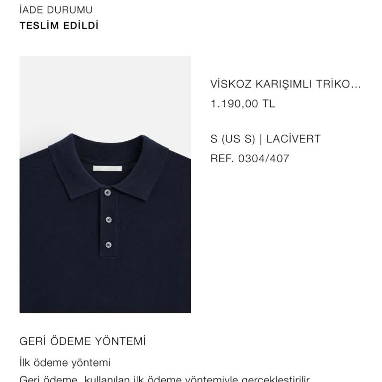 Zara'da İade Kargo Ücreti Sorunu