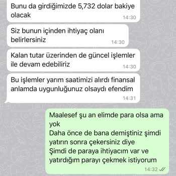 Yatırım Hesabındaki Ana Paramı Çekemiyorum