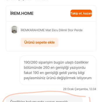 Yanlış Ölçü Ve İade Sürecinde Büyük Sorun
