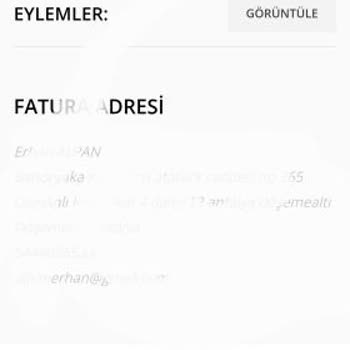 Yanlış Fatura Bilgisi Nedeniyle Gönderilmeyen Ürün Ve İletişimsizlik