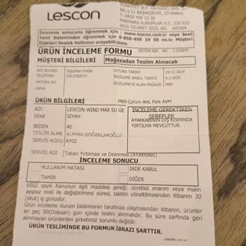 Lescon Ayakkabının Garanti Kapsamı Sorunu Ve Mağduriyet
