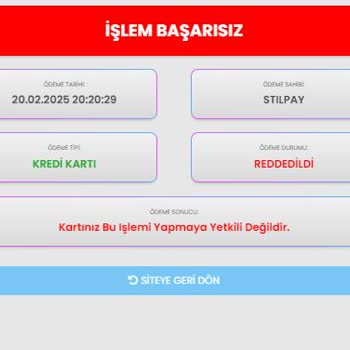 İninal Kart İle Ödeme Sorunu: Sürekli Hata Mesajı