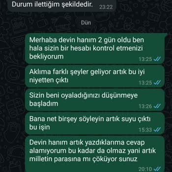 Paramı Geri Alamıyorum!