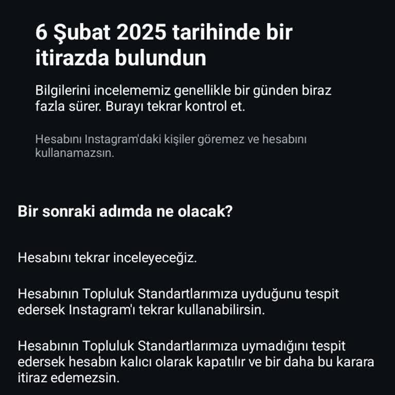 Instagram Hesabım Sebepsiz Yere Kapatıldı