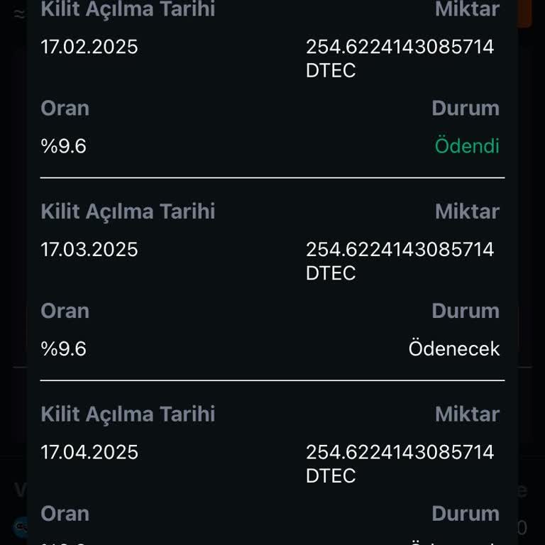 Bitci'den Alınan Dtec Token Ödemesi Hesaba Geçmedi