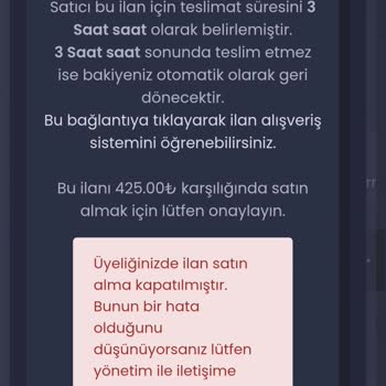İtemSatış Hesap Kısıtlaması Ve Para Çekme Sorunu