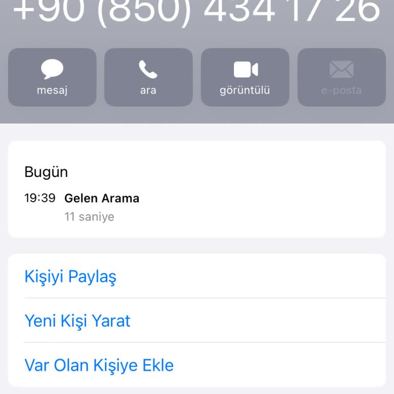 Bilinmeyen Numaradan Gelen Şüpheli Arama Ve Sonrası