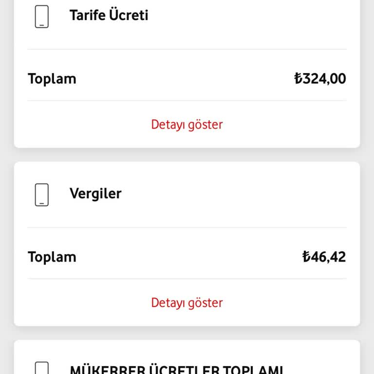 Vodafone'da Mükerrer Fatura Sorunu