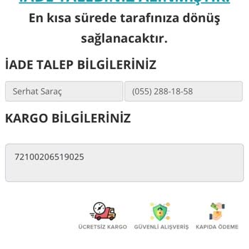 Yanlış Ürün Ve İletişim Sorunları