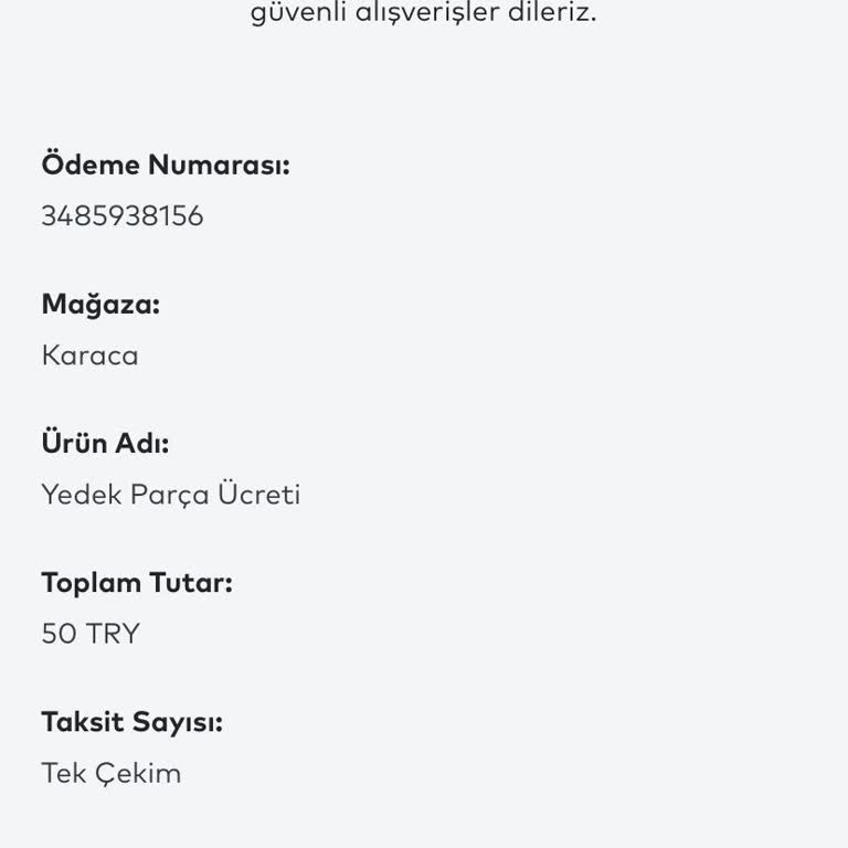 Karaca Yedek Parça Teslimatında Sorun Yaşıyorum