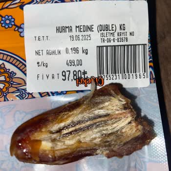 Güvenilir Mağazadan Kurtlu Hurma Şoku