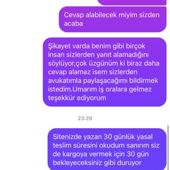 Sipariş Gecikmesi Ve İletişimsizlik Sorunu
