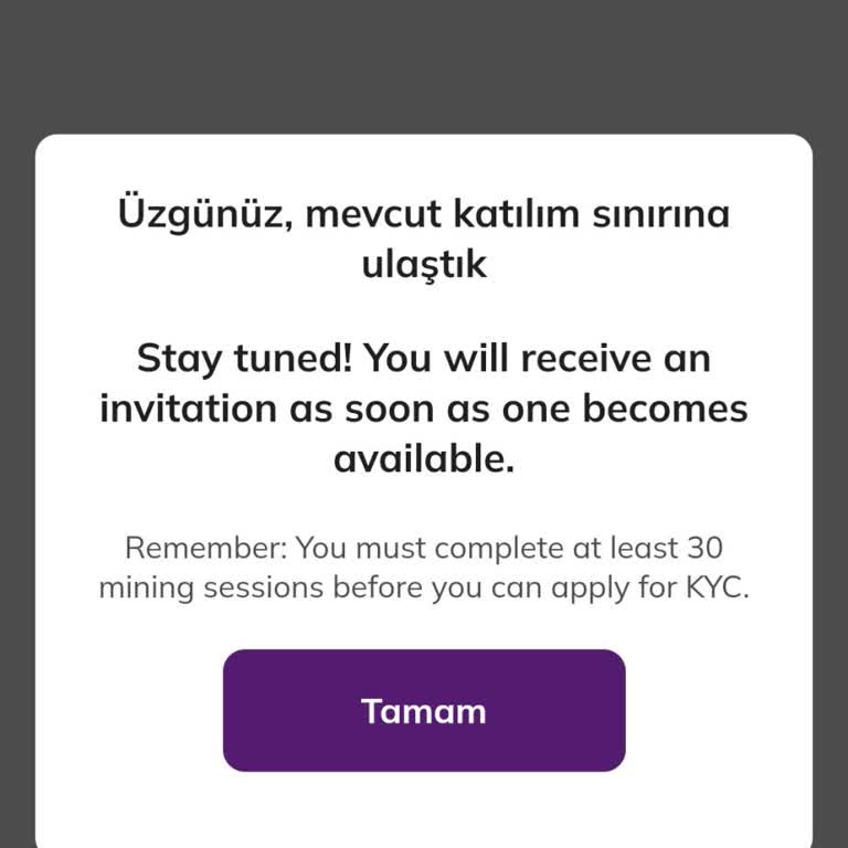 Pi Coin Uygulamasında KYC Başvuru Sorunu