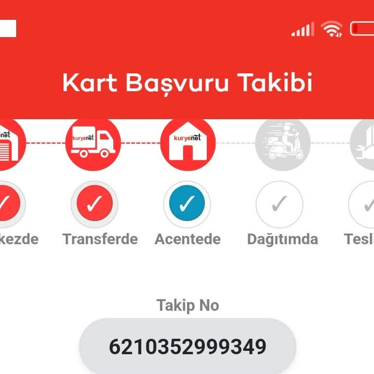 Kartımın Akıbeti Belirsiz, Kuryenet'e Ulaşamıyorum