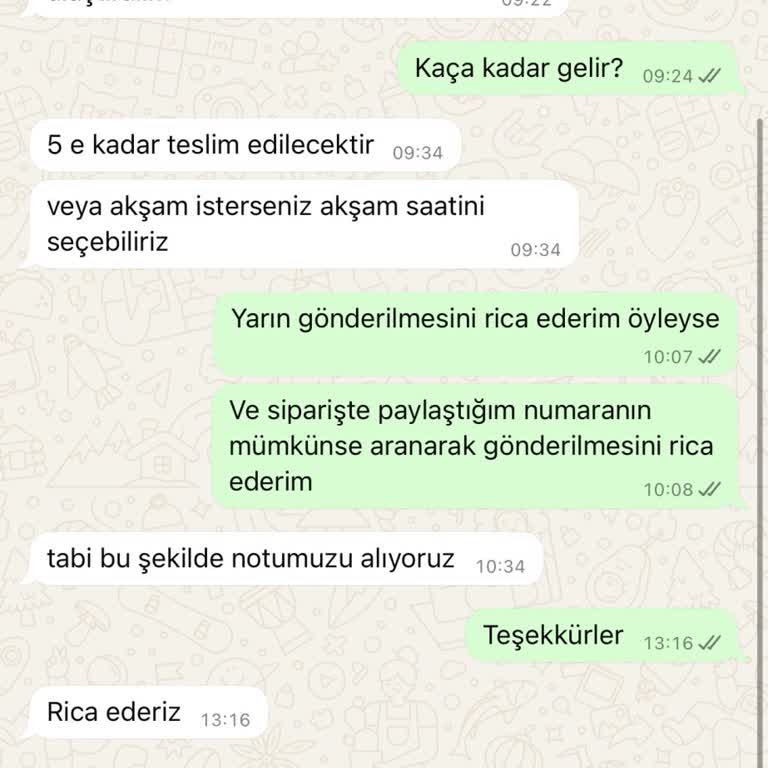 Sipariş Gecikmesi Ve İletişim Sorunları