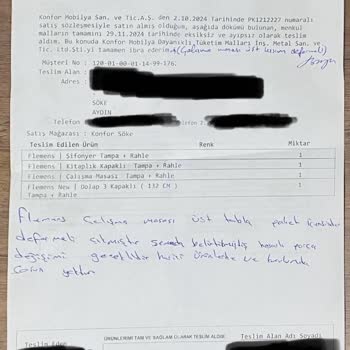 Konfor Mobilya'da Müşteri Memnuniyetsizliği Ve Oyalama Taktikleri