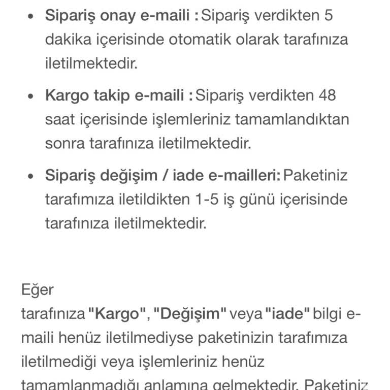 Siparişin Kargoya Verilmemesi Ve İletişim Sorunları