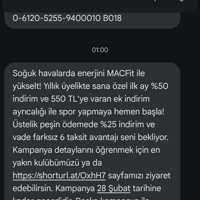 Gece Yarısı Gönderilen Kampanya Mesajları Ve Kişisel Veri Talebi