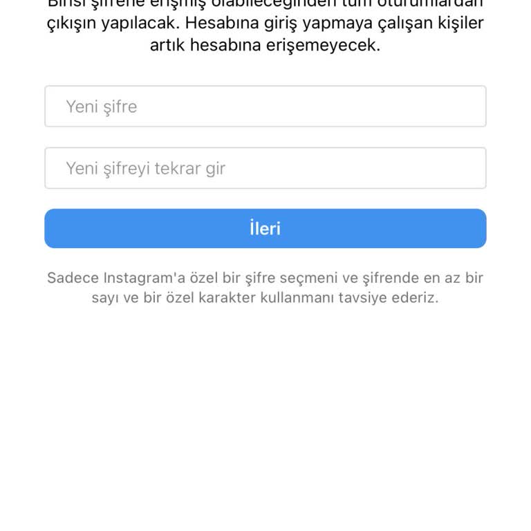 Instagram Sürekli Şifre Yenileme Sorunu Ve Uygulamadan Atılma Problemi!