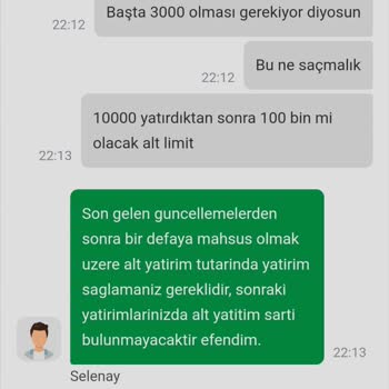 Yanıltıcı Alt Limit Bilgilendirmesi Ve Hesap Sorunu