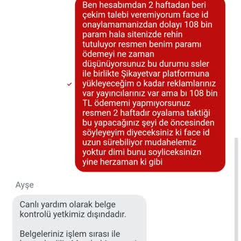 Çekim Taleplerinin Onaylanmaması Ve Paramın Rehin Kalması