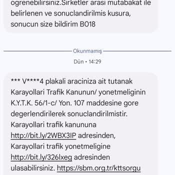 Yanlış Plaka Mesajlarıyla Başım Dertte