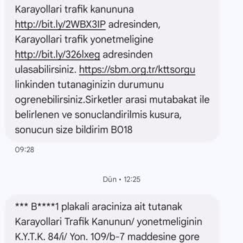 Yanlış Plaka Mesajlarıyla Başım Dertte