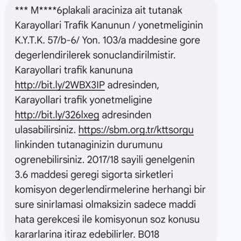 Yanlış Plaka Mesajlarıyla Başım Dertte