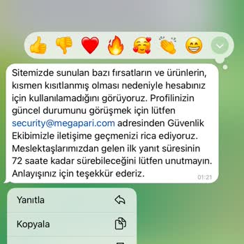 Megapari Bahis Sitesinde Para Çekme Sorunu
