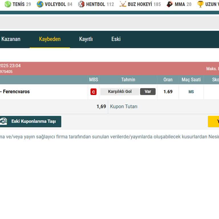 Yanlış Maç Sonucu İle Kuponum Yandı!