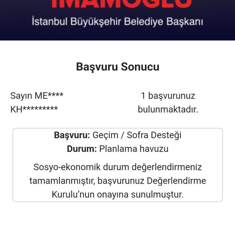 Destek Başvuruları Onaylandı, İcraat Bekleniyor