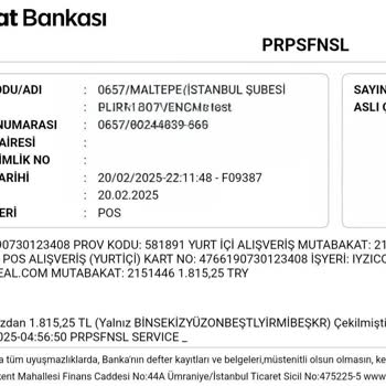Unimeal'den Beklenmeyen Hizmet Ve İade Sorunu