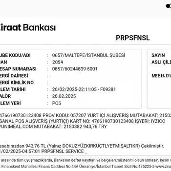 Unimeal'den Beklenmeyen Hizmet Ve İade Sorunu