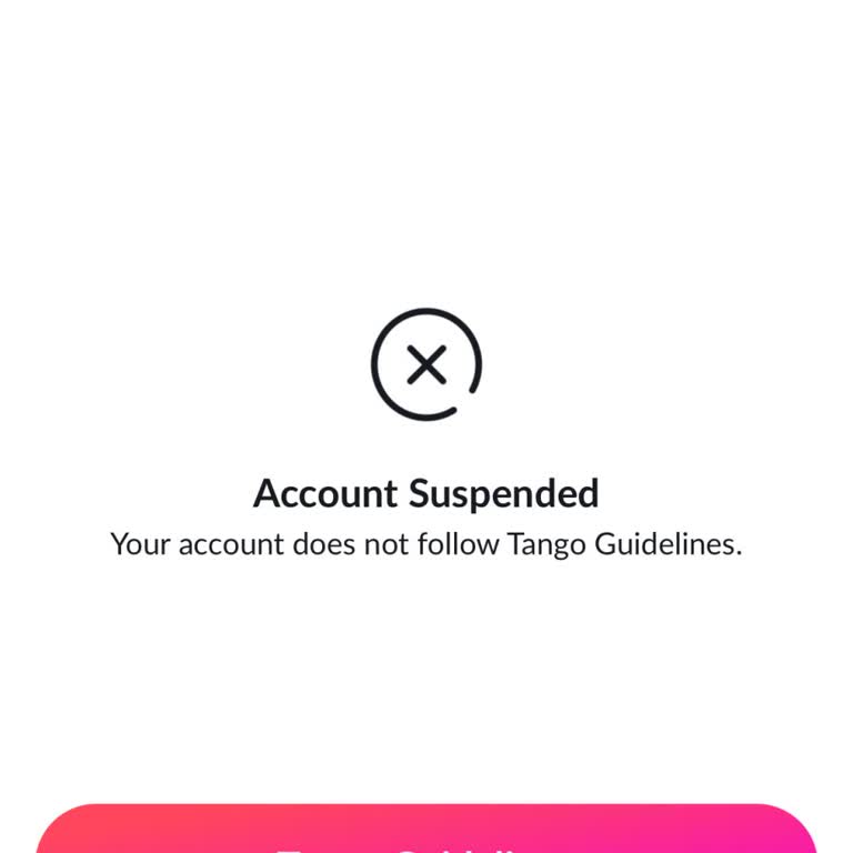 Tango Suspended My Account Without Reason and I Cannot Access My Earnings