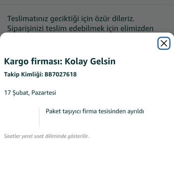 Amazon'dan Geç Teslimat Ve İptal Sorunu