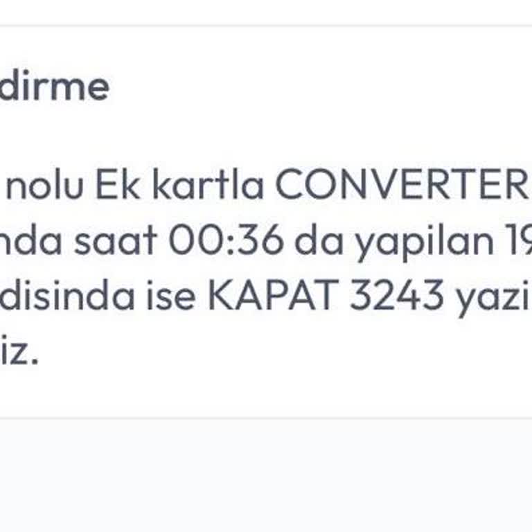 İzinsiz Kart Çekimi Ve Acil İade Talebi