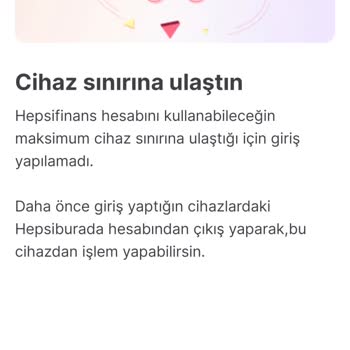 Hepsifinans Cihaz Sınırı Ve Yetersiz Müşteri Hizmeti Mağduriyeti