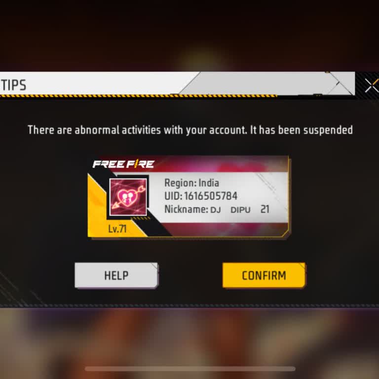 Garena Suspended My Free Fire Account for Alleged Abnormal Activities