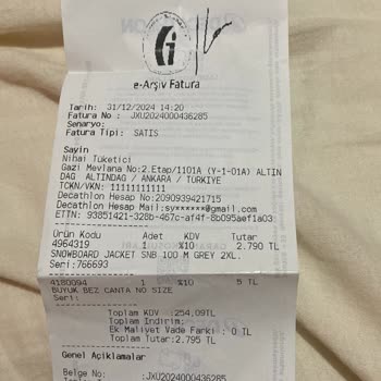 Decathlon Montunda Beklenmedik Dikiş Sorunu