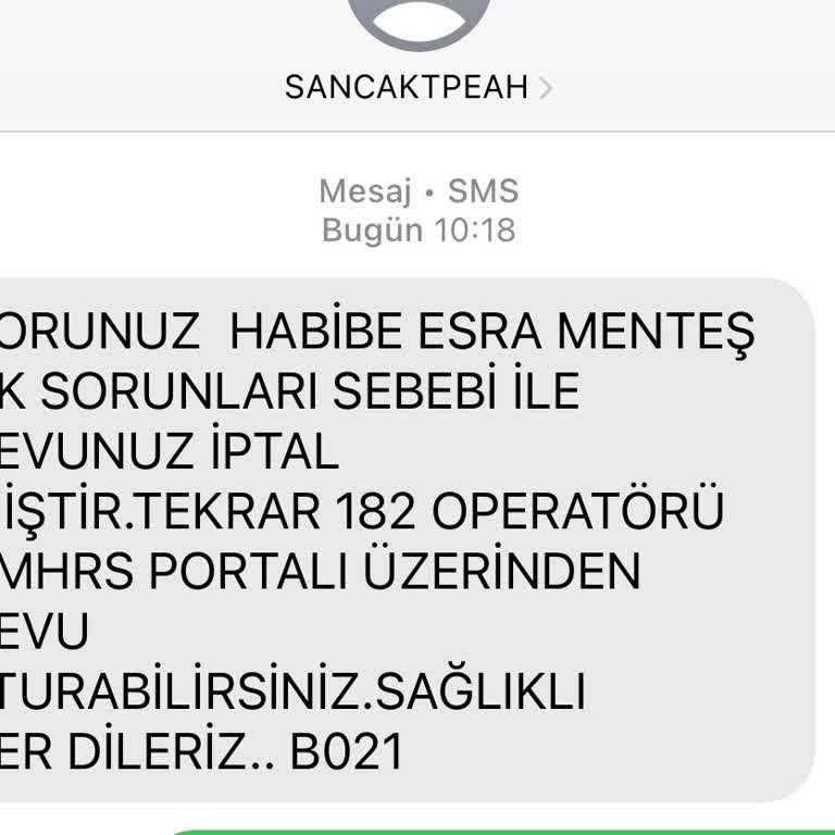 Son Dakika Randevu İptali Mağduriyeti