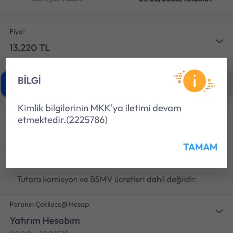 İş Bankası Yatırım Hesabında MKK İletim Sorunu